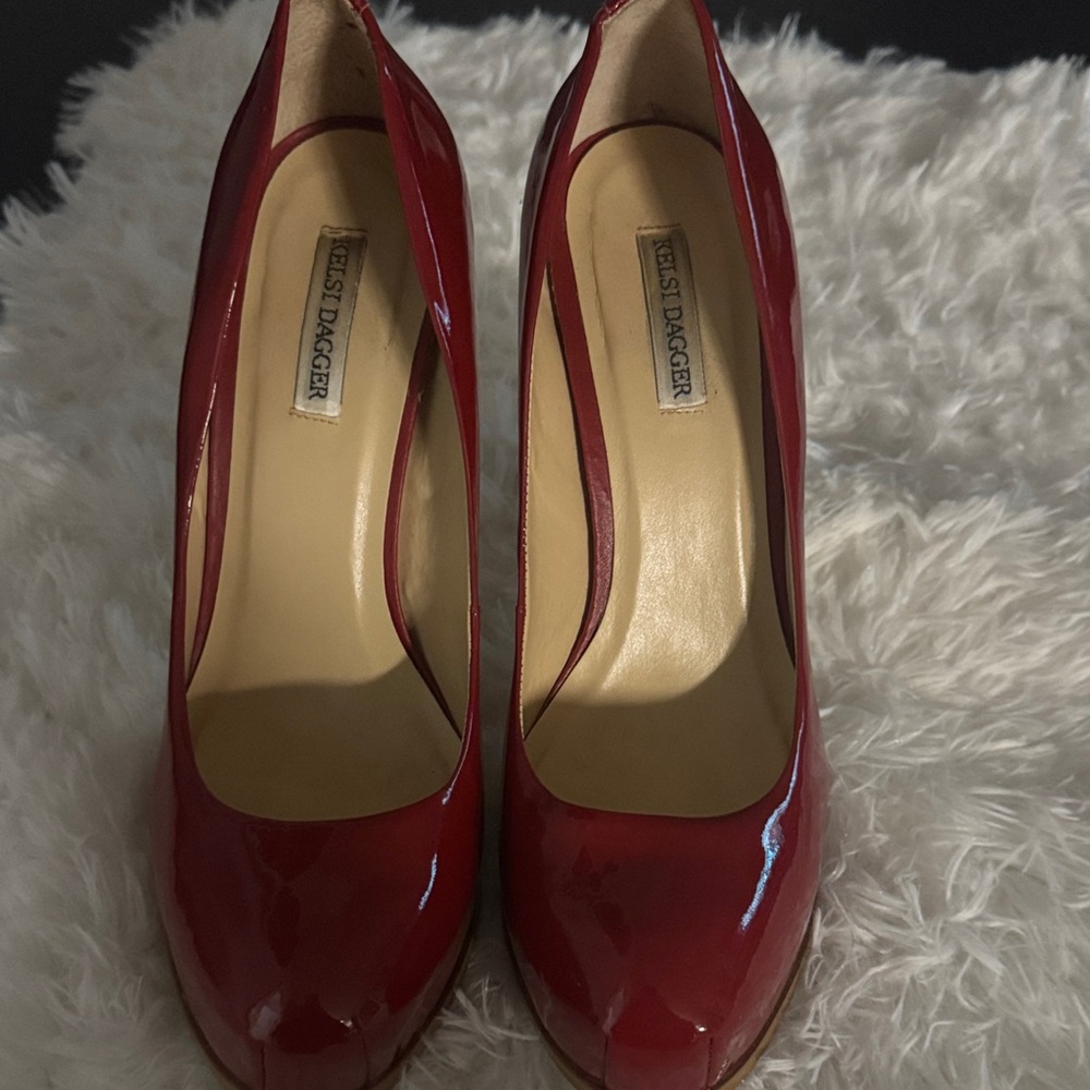 Kelsi Dagger Red Patent Heels